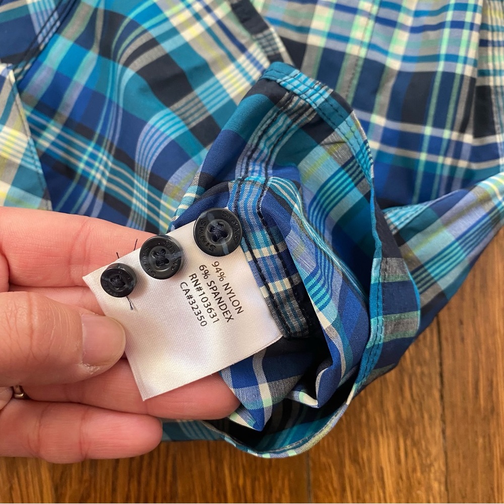Simms Plaid Button Down Shirt - image 2